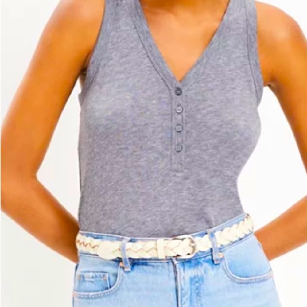 XL- Loft Tank, Blue/grey color